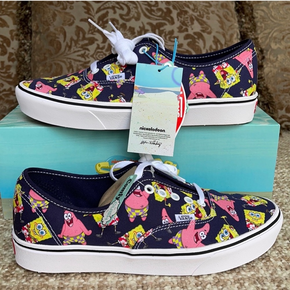 10.5 Sponge Bob & Patrick Vans New with Tags
